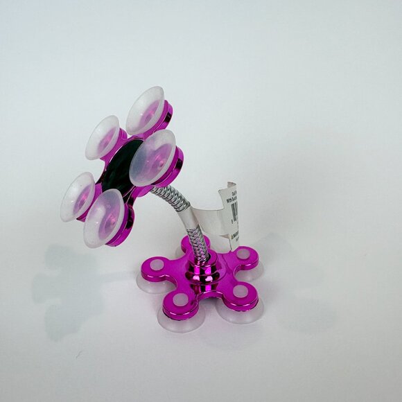 Pink Flower Style Flexible cell phone stand with suction cups. New with tags - Picture 4 of 14